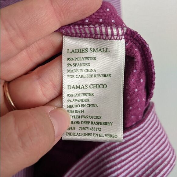 (Tangerine) Purple White Stripe Active Hoodie - Picture 3 of 9